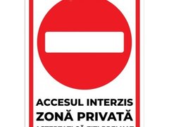 Indicator pentru zona privata